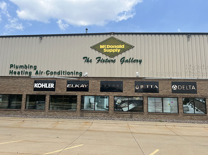 McDonald Supply Fixture Gallery Waterloo Iowa exterior